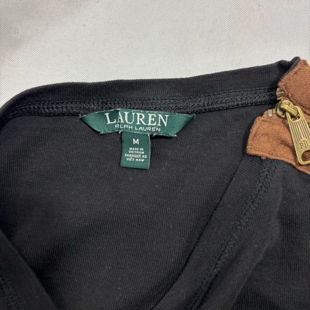 ‼️final must bundle‼️ Lauren Ralph Lauren Top T-Shirt Tee Black - Picture 6 of 7